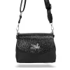  Dámska crossbody kabelka Zellia 25101 Crystal 2 čierna 23 x 16 x 10 cm
