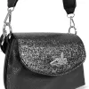  Dámska crossbody kabelka Zellia 25101 Crystal 2 čierna 23 x 16 x 10 cm