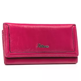    Peterson veľká, purpurová dámska kožená peňaženka s RFID ochranou 19×10 cm