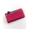 Peterson veľká, purpurová dámska kožená peňaženka s RFID ochranou 19×10 cm