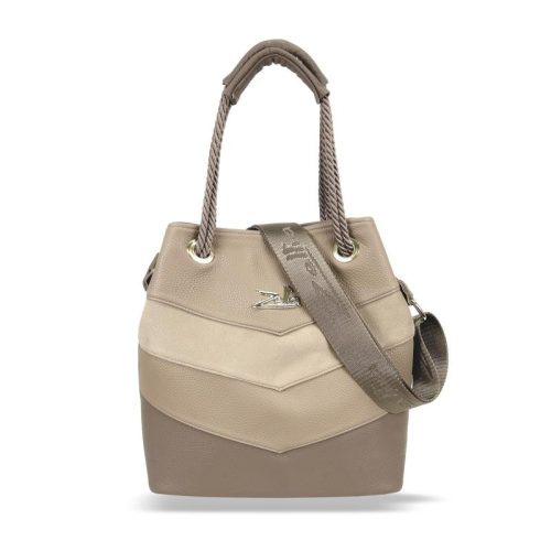  Dámska kabelka cez rameno Zellia taupe 29 × 27 cm