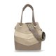  Dámska kabelka cez rameno Zellia taupe 29 × 27 cm