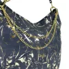  Dámska kabelka cez rameno Zellia Zlb312 tmavomodrá-zlatá - listová -
