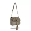 Zellia 25203 taupe velúr hatású női oldaltáska 24 x 21 x 10 cm