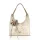  Dámska kabelka cez rameno Zellia 26038F béžovo-zlatá s kvetinovou výzdobou 40 x 38 x 11 cm