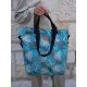  Rovicky R-TZ15605-9945 S16 dámska modrá, vzorovaná shopper taška 49 x 40 x 18 cm