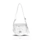  Dámska crossbody kabelka Zellia 21028 bielo-strieborná s mramorovým vzorom 23 x 11 cm
