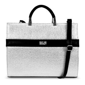    Dámska kabelka Zellia Zv2101 čierno-strieborná - krištáľová -