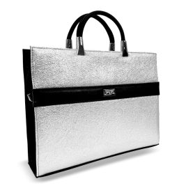    Dámska kabelka Zellia Zv2101 čierno-strieborná - krištáľová -