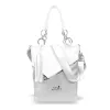 Zellia 24046 fehér-ezüst női válltáska 30 x 28 x 8 cm