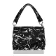  Dámska kabelka cez rameno Zellia 25101, čierno-strieborná, s mramorovým vzorom, 23 x 16 x 10 cm
