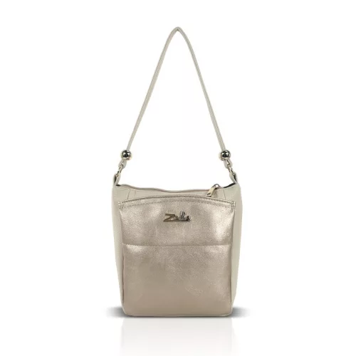 Zellia Zlb361 bézs-arany női válltáska, oldaltáska 20 x 16 x 9,5 cm