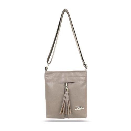  Dámska bočná taška Zellia taupe 26 × 24 cm