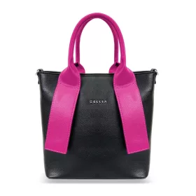  Dámska kabelka Zellia čierno-purpurová 26 × 25 cm