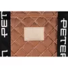  Prešívaná, dámska kabelka cez rameno Peterson v ružovozlatej farbe, shopper 42×41,5 cm