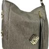  Dámska kabelka cez rameno Zellia Zlb180 svetlobronzová, bočná 34 x 27 x 11 cm