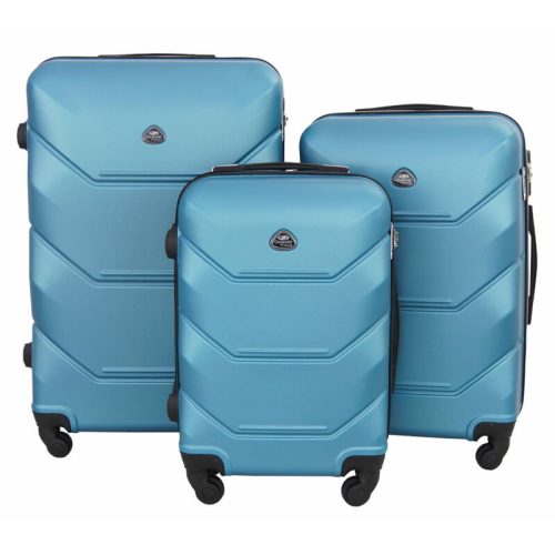  Sada kufrov s tvrdými stenami v modrej farbe Gravitt