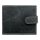  Čierna kožená pánska peňaženka Peterson s klipom a RFID ochranou 13×10 cm