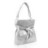  Dámska strieborná kabelka Zellia C156, taška cez rameno 38 x 35 x 12 cm