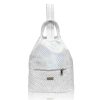  Dámsky batoh, kabelka Zellia Zvn22022 s bielym hologramom 32 x 28 x 17 cm