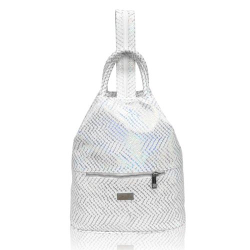  Dámsky batoh, kabelka Zellia Zvn22022 s bielym hologramom 32 x 28 x 17 cm