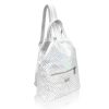  Dámsky batoh, kabelka Zellia Zvn22022 s bielym hologramom 32 x 28 x 17 cm