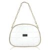  Dámska crossbody kabelka Zellia Zvn22025 v bielo-zlatej farbe 24 x 18 x 7 cm