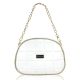  Dámska crossbody kabelka Zellia Zvn22025 v bielo-zlatej farbe 24 x 18 x 7 cm
