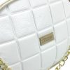  Dámska crossbody kabelka Zellia Zvn22025 v bielo-zlatej farbe 24 x 18 x 7 cm