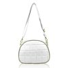  Dámska crossbody kabelka Zellia Zvn22025 v bielo-zlatej farbe 24 x 18 x 7 cm