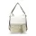  Dámska béžovo-zlatá taška cez rameno Zellia 24040, ktorú možno premeniť na batoh, 37 x 32 x 12 cm