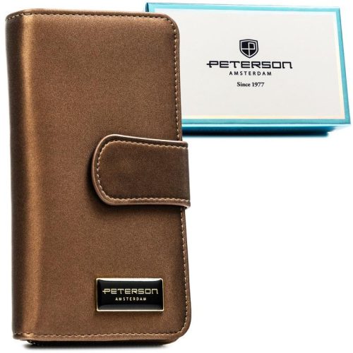 Peterson Női Pénztárca - Echo És Természetes Bőr Ptn Ps116-Hnl-2760 Brown