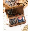 Peterson Női Pénztárca - Echo És Természetes Bőr Ptn Ps116-Hnl-2760 Brown