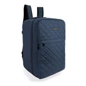   Zellia tmavomodrý batoh Vizz Air Ryanair do príručnej batožiny Hz-104 - prešívaný - vodoodpudivý 40 X 25 X 20 Cm