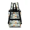  Batoh Zellia Hz-103 s mačacím vzorom - #99 - Prešívaný - Vodoodpudivý - 40 x 25 x 20 cm