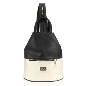    Dámska kabelka, batoh Zellia Zvn22022 čierno-zlatá 32 x 28 x 17 cm