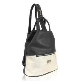    Dámska kabelka, batoh Zellia Zvn22022 čierno-zlatá 32 x 28 x 17 cm