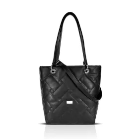   Zellia ZVN26005 fekete női válltáska, shopper 37 × 32 × 12 cm
