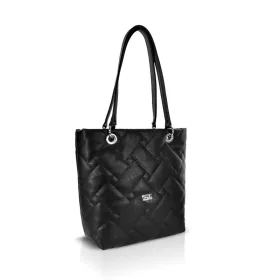   Zellia ZVN26005 fekete női válltáska, shopper 37 × 32 × 12 cm