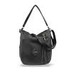  Čierna dámska taška cez rameno Zellia 34 × 27 cm