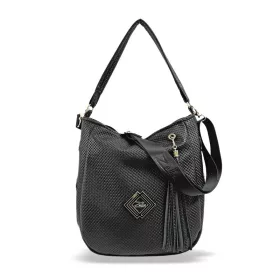  Čierna dámska taška cez rameno Zellia 34 × 27 cm