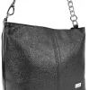 Zellia  Zvn25002 fekete női válltáska oldalpántal 31 x 26 x 14 cm