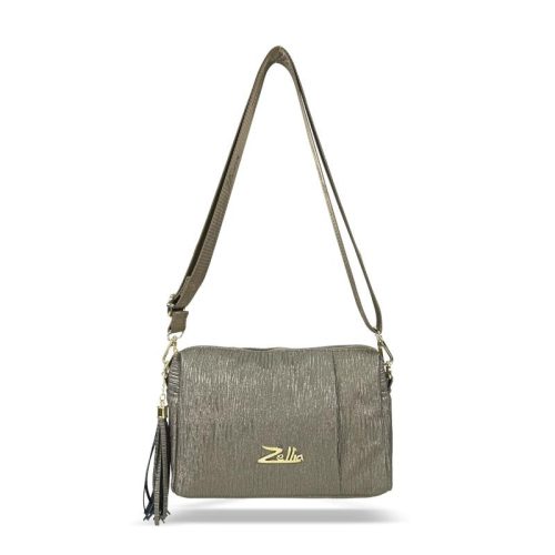  Dámska crossbody kabelka Zellia Zlb210 v béžovej farbe 25 x 17 x 9 cm