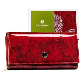    Dámska kožená peňaženka Peterson červená 19 x 10 x 3,5 cm
