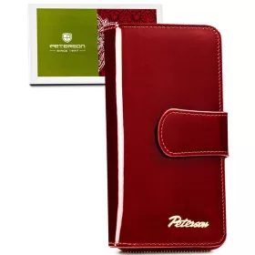    Dámska kožená peňaženka Peterson Ptn Bc-76116-0599 červená