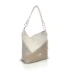  Dámska kabelka cez rameno Zellia 25193 v béžovo-ružovo-zlatej farbe s bočným popruhom 33 x 30 x 14 cm