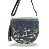  Dámska kabelka cez rameno Zellia Zlb12 tmavomodrá-zlatá - listová -