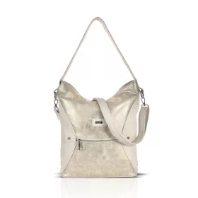    Dámska kabelka cez rameno Zellia Td25001 Monaco béžovo-zlatá 35 x 29 x 12 cm