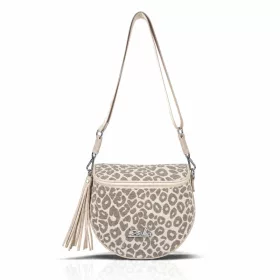   Zellia 21028 Pantera taupe-bézs női patkótáska 23 x 11 cm