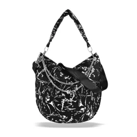  Dámska taška cez rameno Zellia Zlb312 čierna - Leaf -